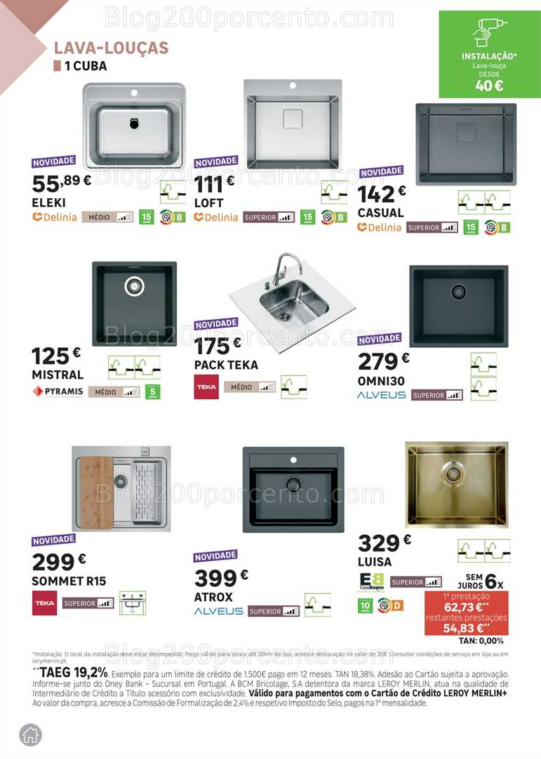 Antevisão Folheto LEROY MERLIN Especial Cozinhas - 6 junho a 6 agosto