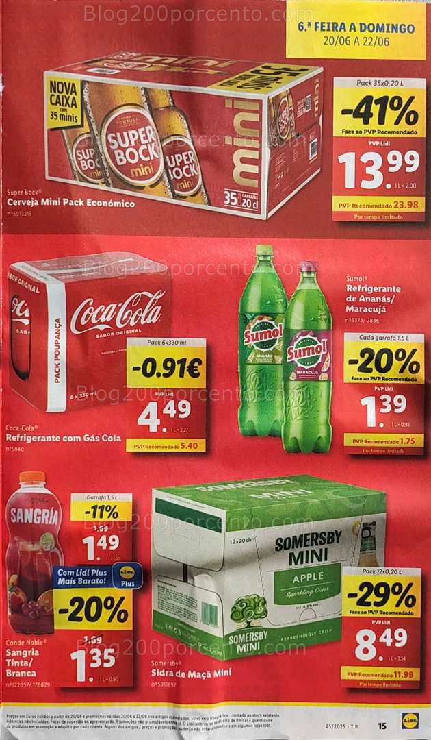 Antevisão Folheto LIDL Promoções de 16 a 22 junho all