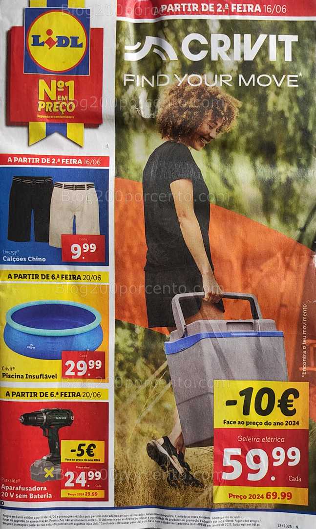 Antevisão Folheto LIDL Bazar Promoções de 16 a 26 junho bazar