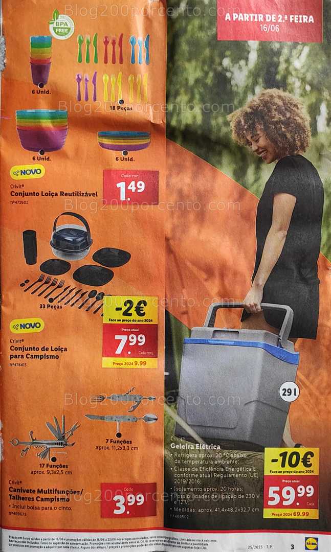 Antevisão Folheto LIDL Bazar Promoções de 16 a 26 junho bazar