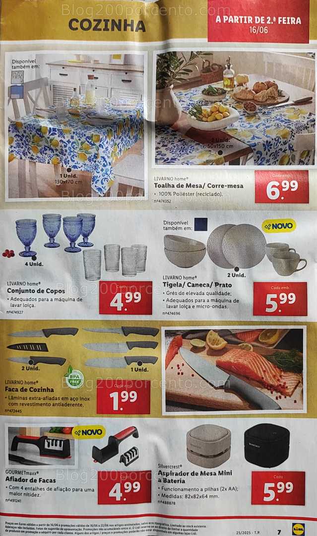 Antevisão Folheto LIDL Bazar Promoções de 16 a 26 junho bazar