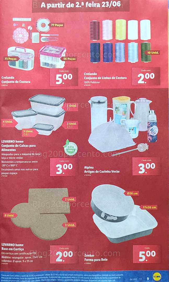 Antevisão Folheto LIDL Promoções de 23 a 29 junho 1€