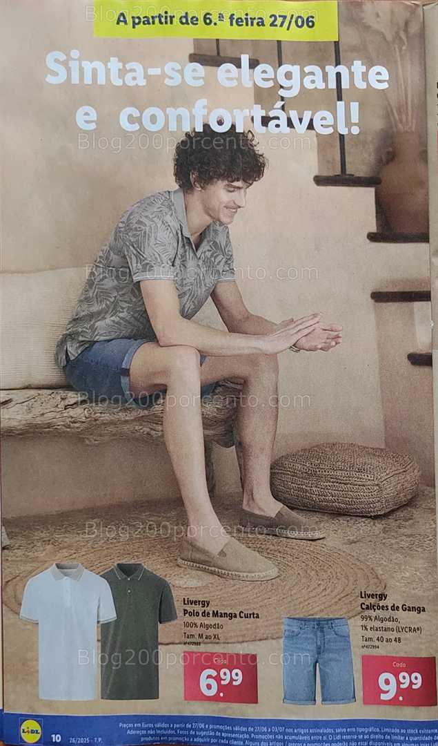 Antevisão Folheto LIDL Promoções de 27 junho a 3 julho moda