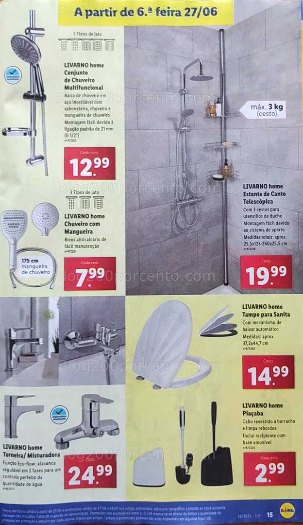 Antevisão Folheto LIDL Promoções de 23 a 29 junho bazar 27