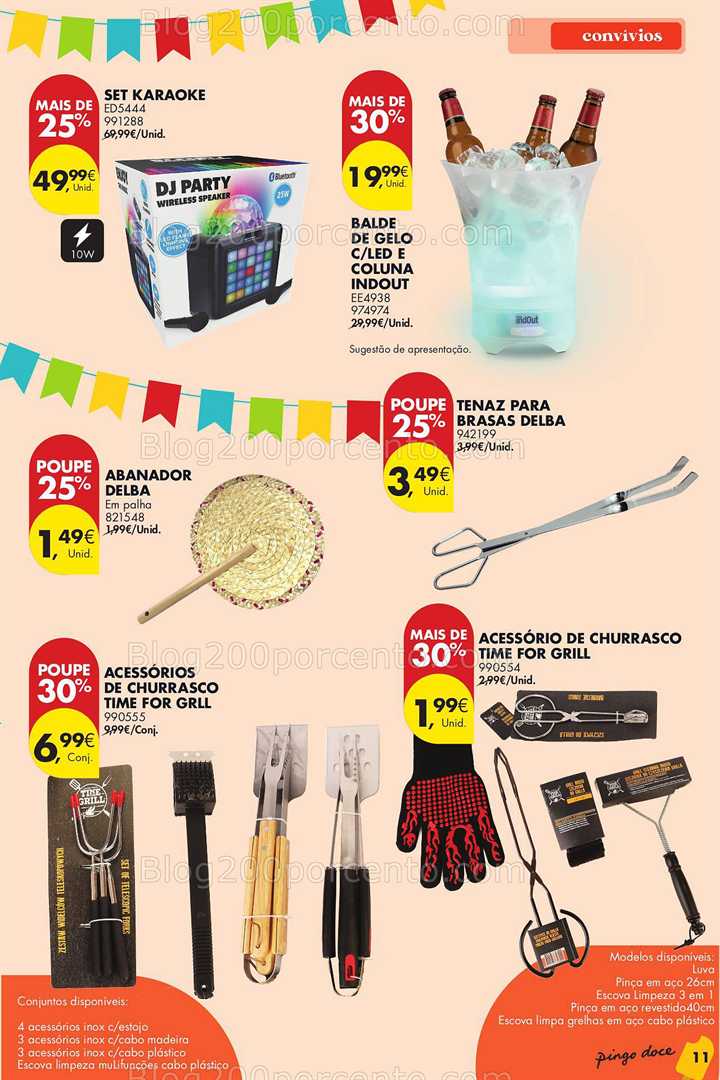 Antevisão Folheto PINGO DOCE Bazar Convívios de Verão Promoções de 10 a 30 junho convívios