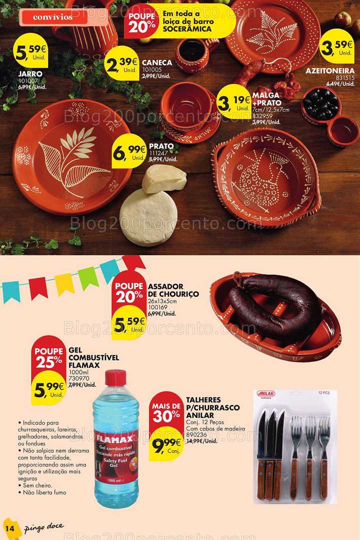 Antevisão Folheto PINGO DOCE Bazar Convívios de Verão Promoções de 10 a 30 junho convívios