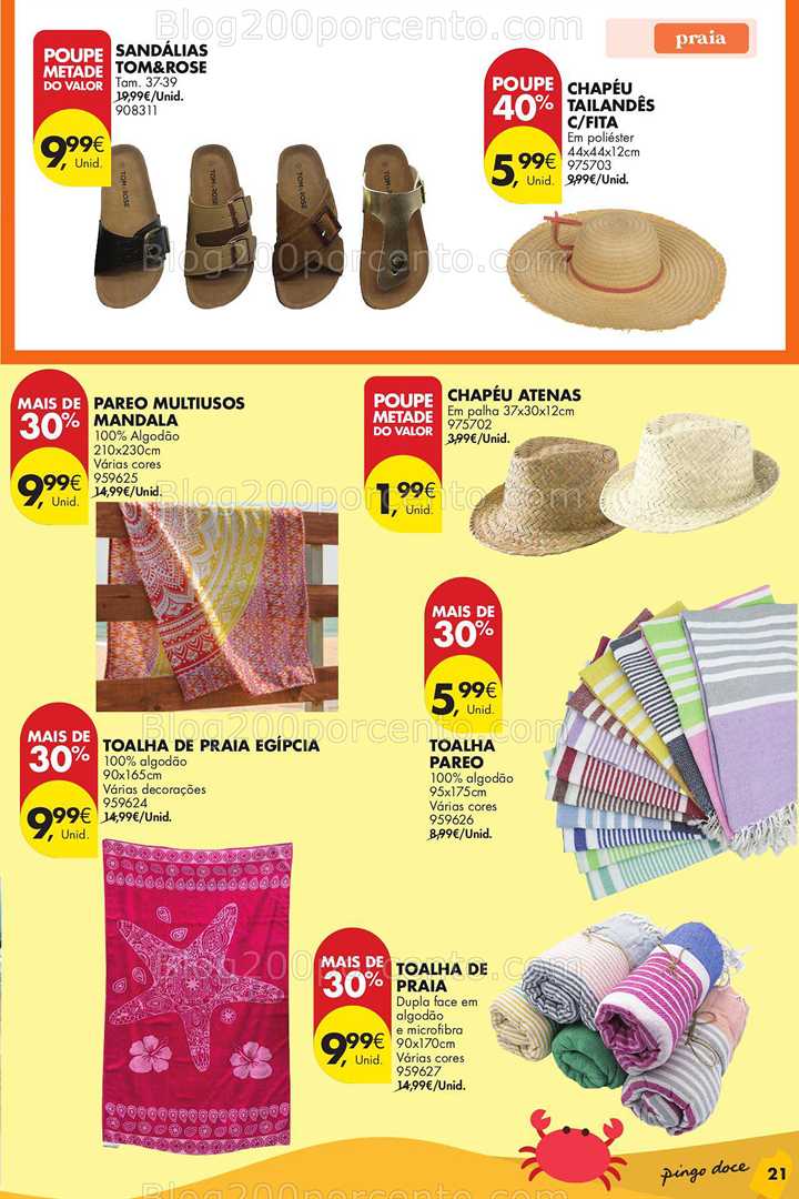 Antevisão Folheto PINGO DOCE Bazar Verão Promoções de 10 a 30 junho all