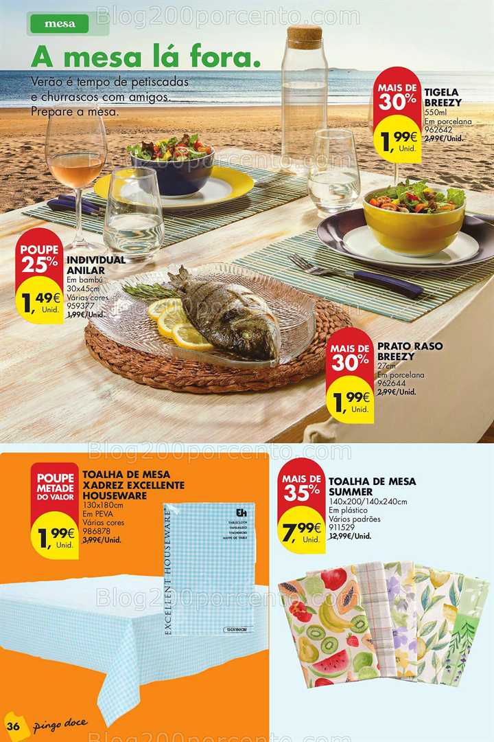 Antevisão Folheto PINGO DOCE Bazar Verão Promoções de 10 a 30 junho all