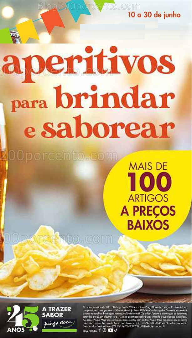 Antevisão Folheto PINGO DOCE Bebidas e Aperitivos Verão Promoções de 10 a 30 junho all