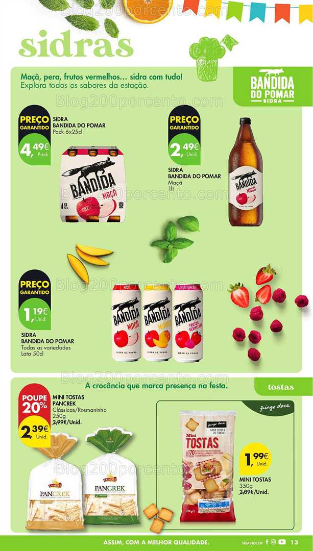 Antevisão Folheto PINGO DOCE Bebidas e Aperitivos Verão Promoções de 10 a 30 junho all