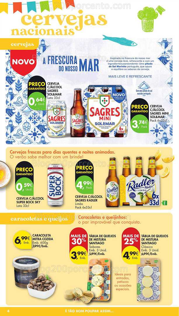 Antevisão Folheto PINGO DOCE Bebidas e Aperitivos Verão Promoções de 10 a 30 junho all