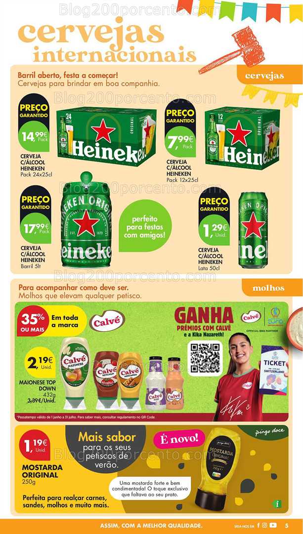 Antevisão Folheto PINGO DOCE Bebidas e Aperitivos Verão Promoções de 10 a 30 junho all