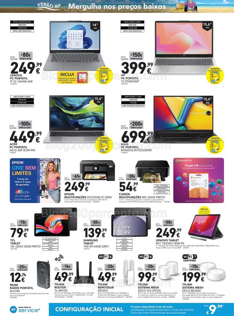 Antevisão Folheto RADIO POPULAR Verão Promoções de 17 a 30 junho all