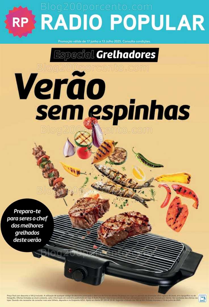 Antevisão Folheto RADIO POPULAR Especial Verão Promoções até 13 julho all