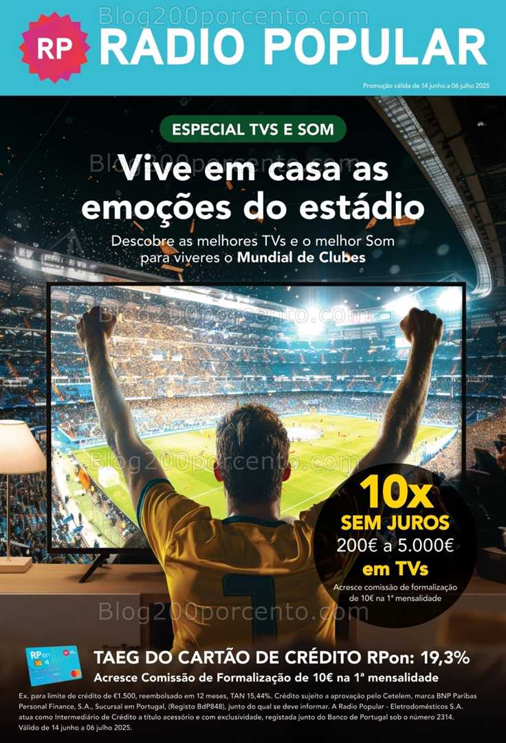 Antevisão Folheto RADIO POPULAR Especial TV e Som - 14 junho a 6 julho all