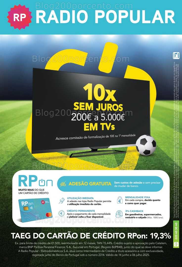 Antevisão Folheto RADIO POPULAR Especial TV e Som - 14 junho a 6 julho all