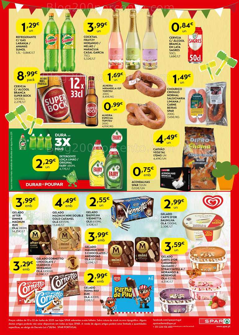 Antevisão Folheto SPAR Promoções de 10 a 22 junho all