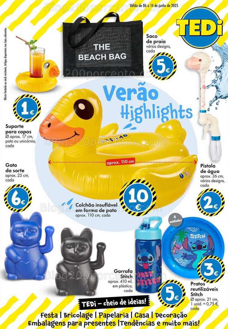 Antevisão Folheto TEDI Promoções de 6 a 14 junho all