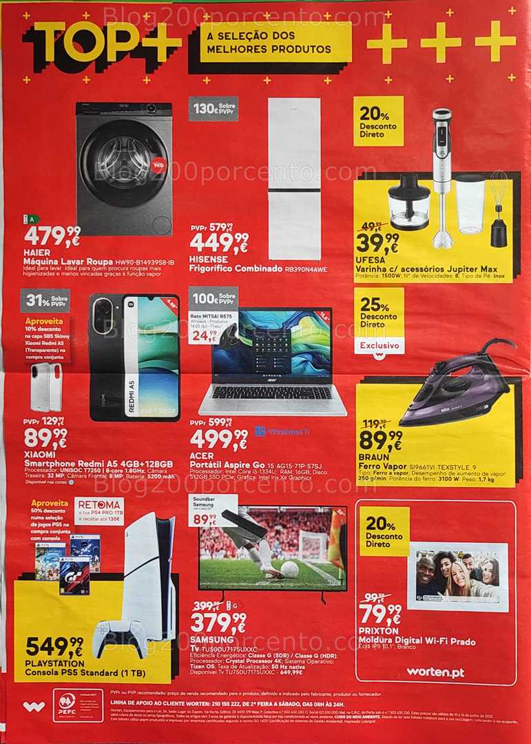Antevisão Folheto WORTEN Promoções de 10 a 16 junho all