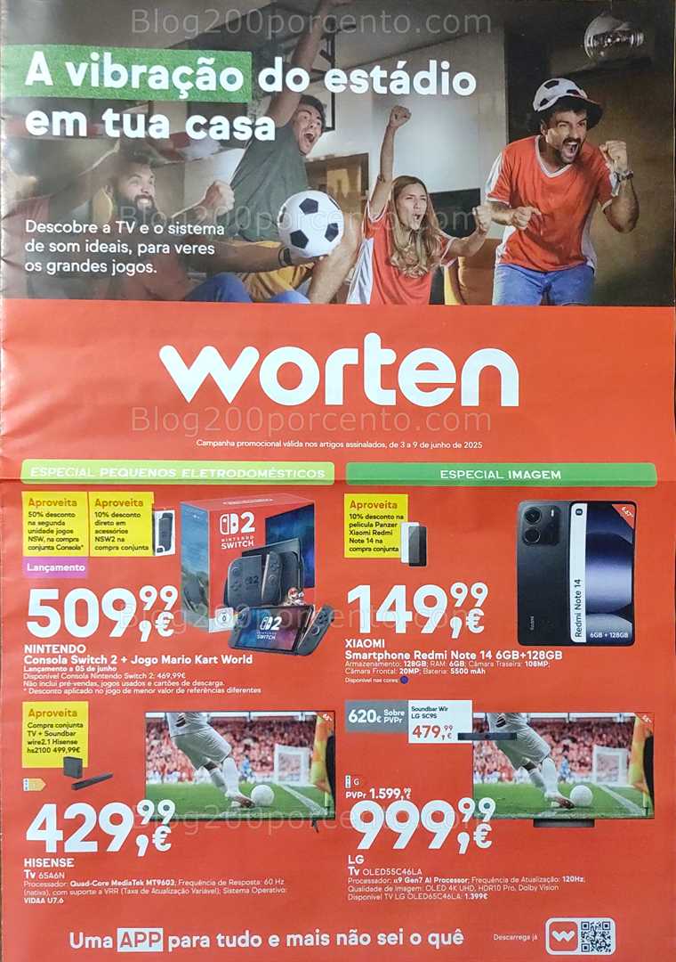Antevisão Folheto WORTEN Promoções até 9 junho all