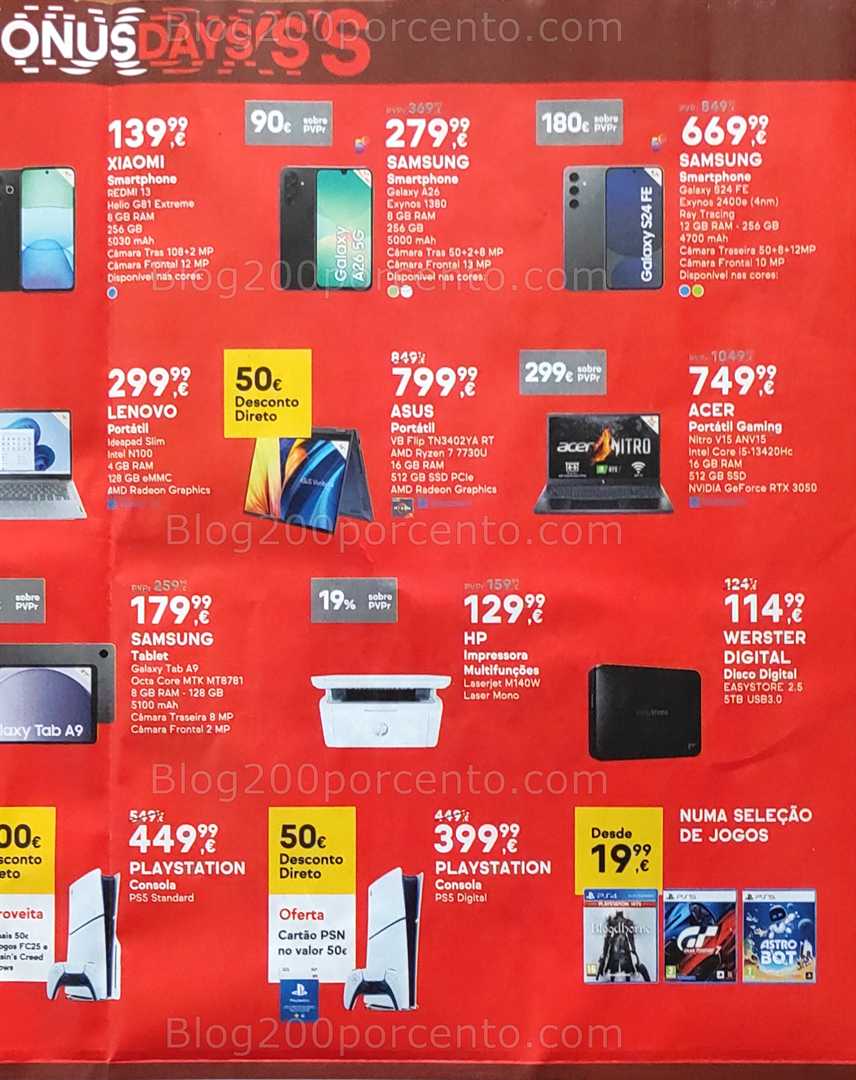 Antevisão Folheto WORTEN Bonus Days Promoções de 6 a 9 junho all