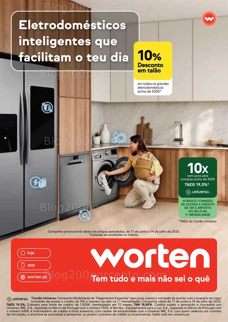 Antevisão Folheto WORTEN Especial Cozinhas Promoções até 14 julho all