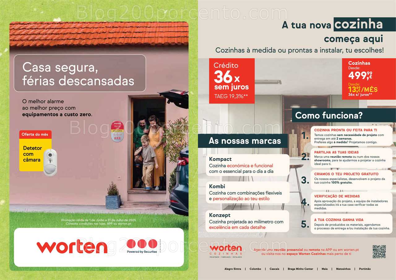 Antevisão Folheto WORTEN Especial Cozinhas Promoções até 14 julho all