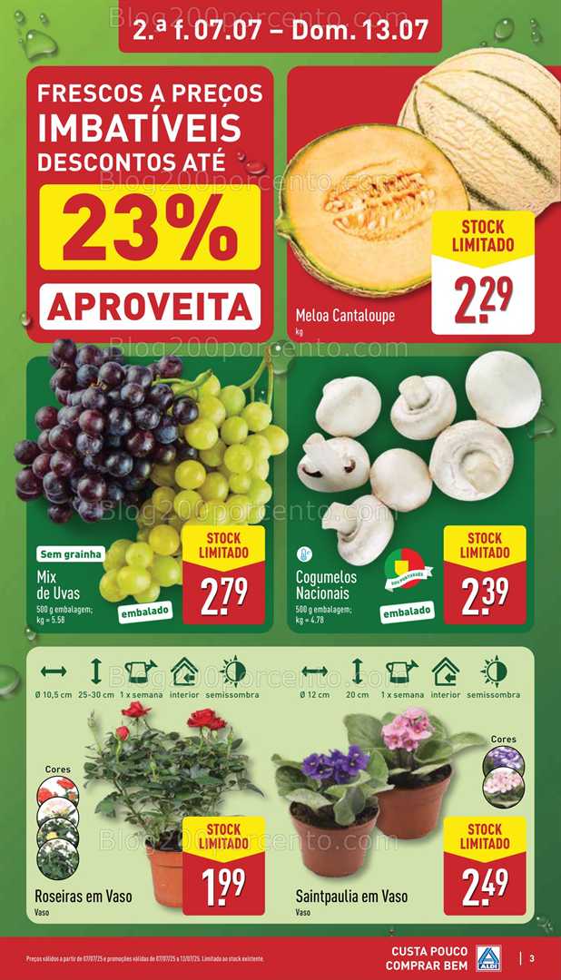 Antevisão Folheto ALDI Promoções de 7 a 13 julho all