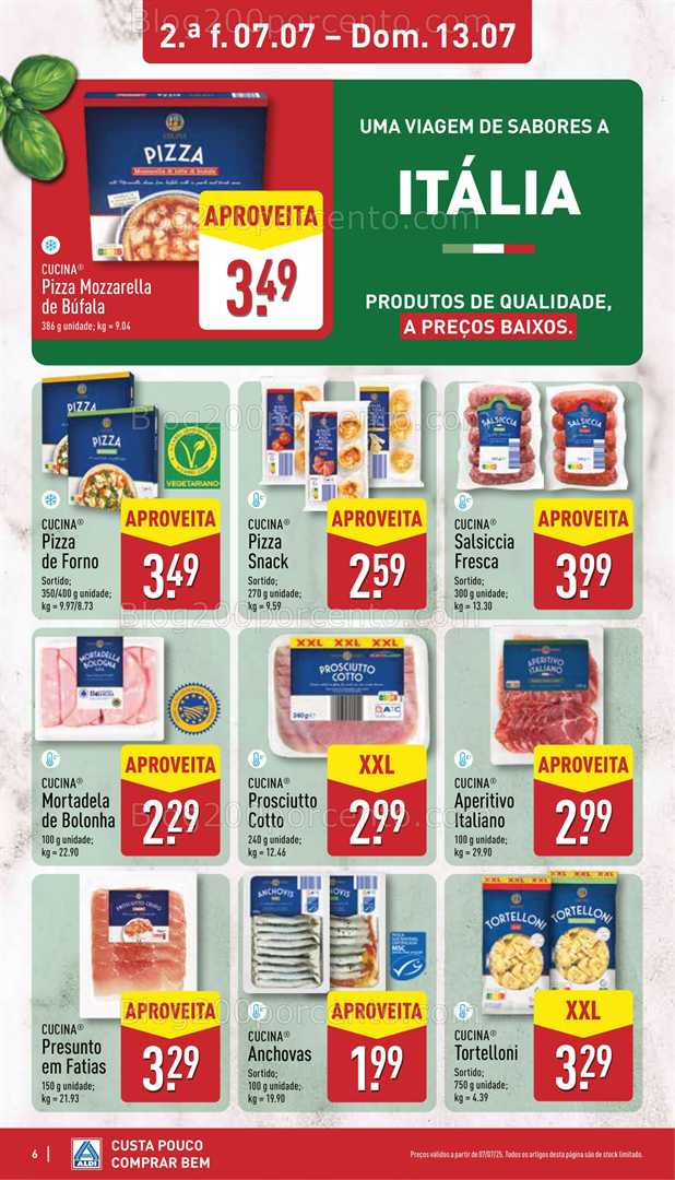 Antevisão Folheto ALDI Promoções de 7 a 13 julho all