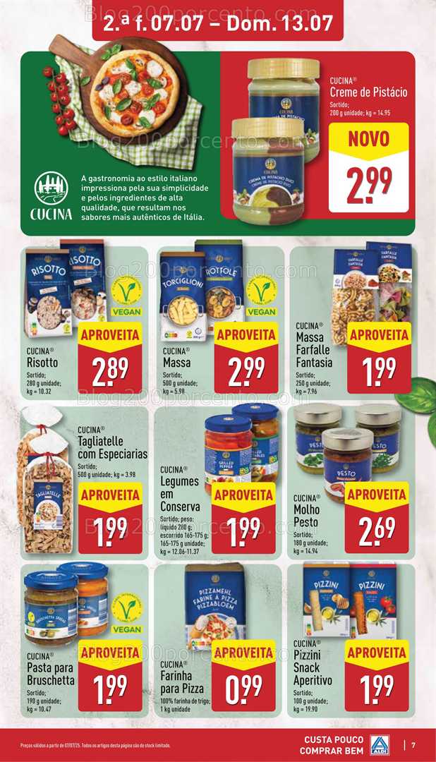 Antevisão Folheto ALDI Promoções de 7 a 13 julho all