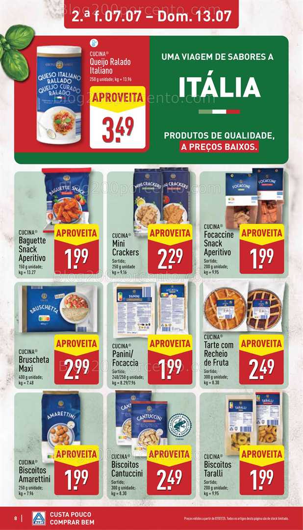 Antevisão Folheto ALDI Promoções de 7 a 13 julho all