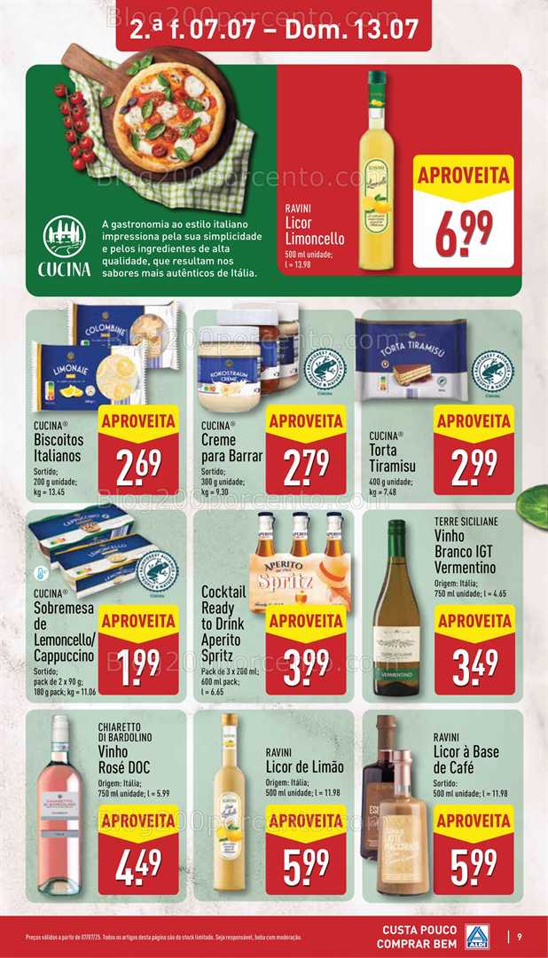 Antevisão Folheto ALDI Promoções de 7 a 13 julho all