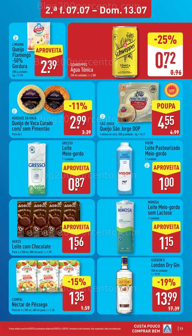 Antevisão Folheto ALDI Promoções de 7 a 13 julho all