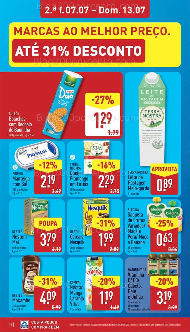 Antevisão Folheto ALDI Promoções de 7 a 13 julho all