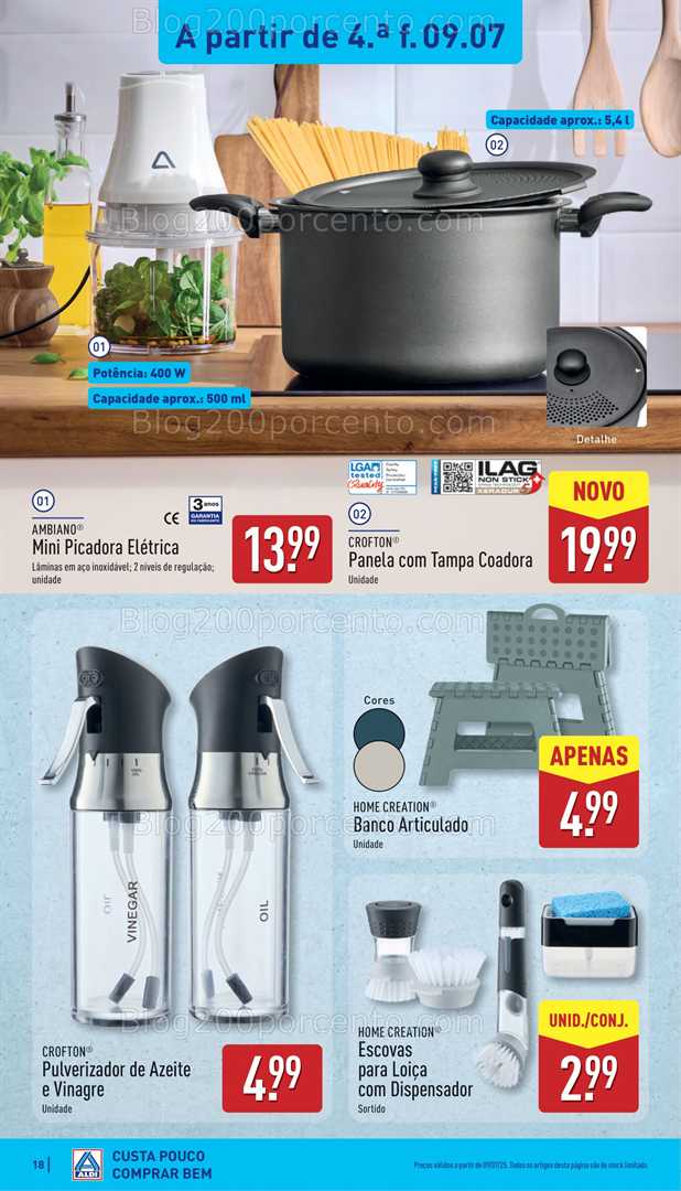 Antevisão Folheto ALDI Promoções de 7 a 13 julho all