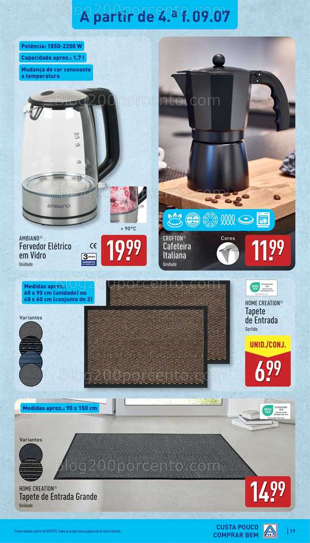 Antevisão Folheto ALDI Promoções de 7 a 13 julho all