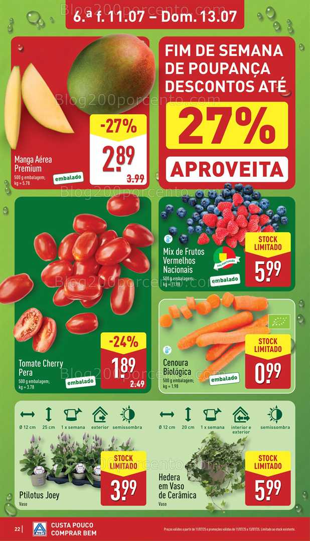 Antevisão Folheto ALDI Promoções de 7 a 13 julho all
