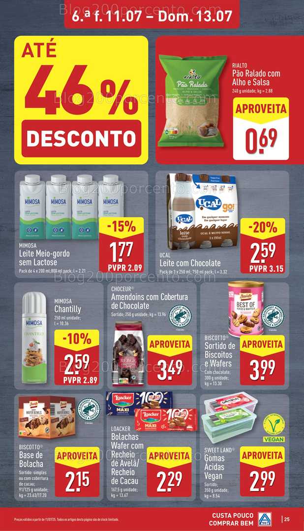 Antevisão Folheto ALDI Promoções de 7 a 13 julho all
