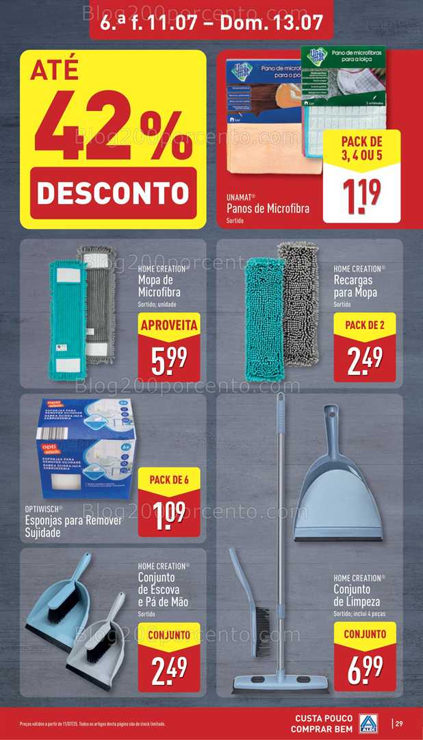 Antevisão Folheto ALDI Promoções de 7 a 13 julho all