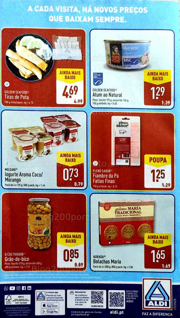 Novo Folheto ALDI Baixa de Preços Promoções a partir de 26 junho all