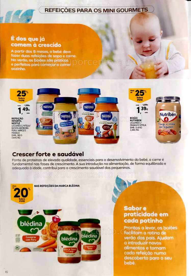 Antevisão Folheto CONTINENTE Bebé Verão Promoções de 1 a 13 julho all