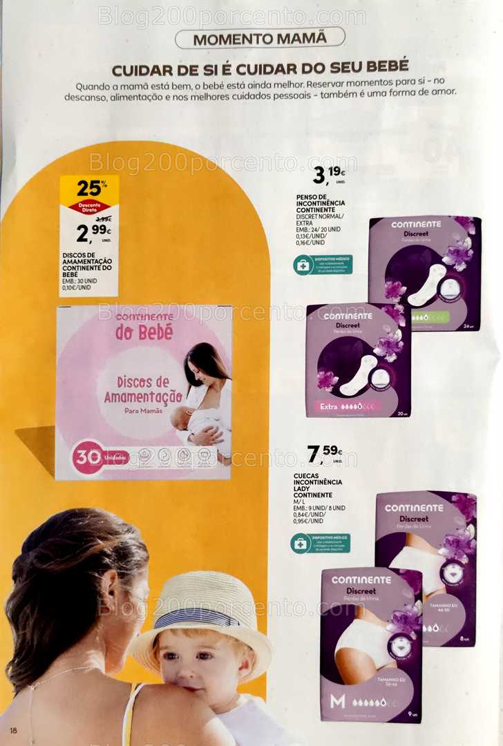 Antevisão Folheto CONTINENTE Bebé Verão Promoções de 1 a 13 julho all