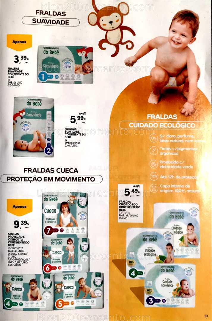 Antevisão Folheto CONTINENTE Bebé Verão Promoções de 1 a 13 julho all