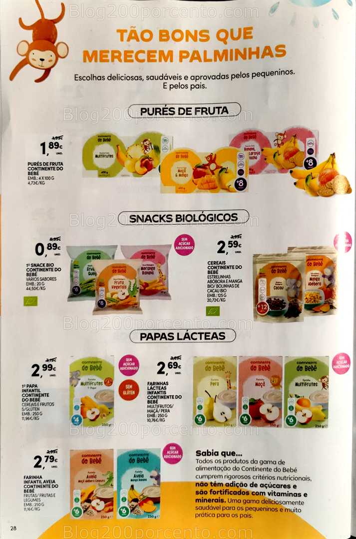 Antevisão Folheto CONTINENTE Bebé Verão Promoções de 1 a 13 julho all