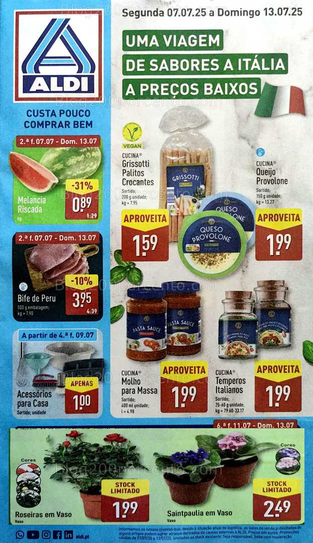 Antevisão Folheto ALDI Promoções de 7 a 13 julho all