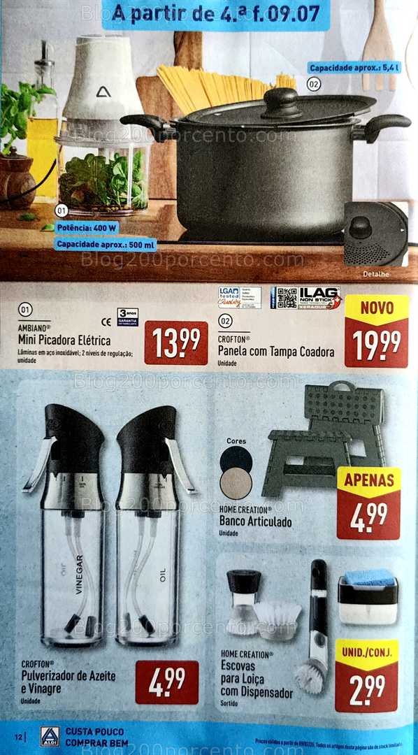 Antevisão Folheto ALDI Promoções de 7 a 13 julho all