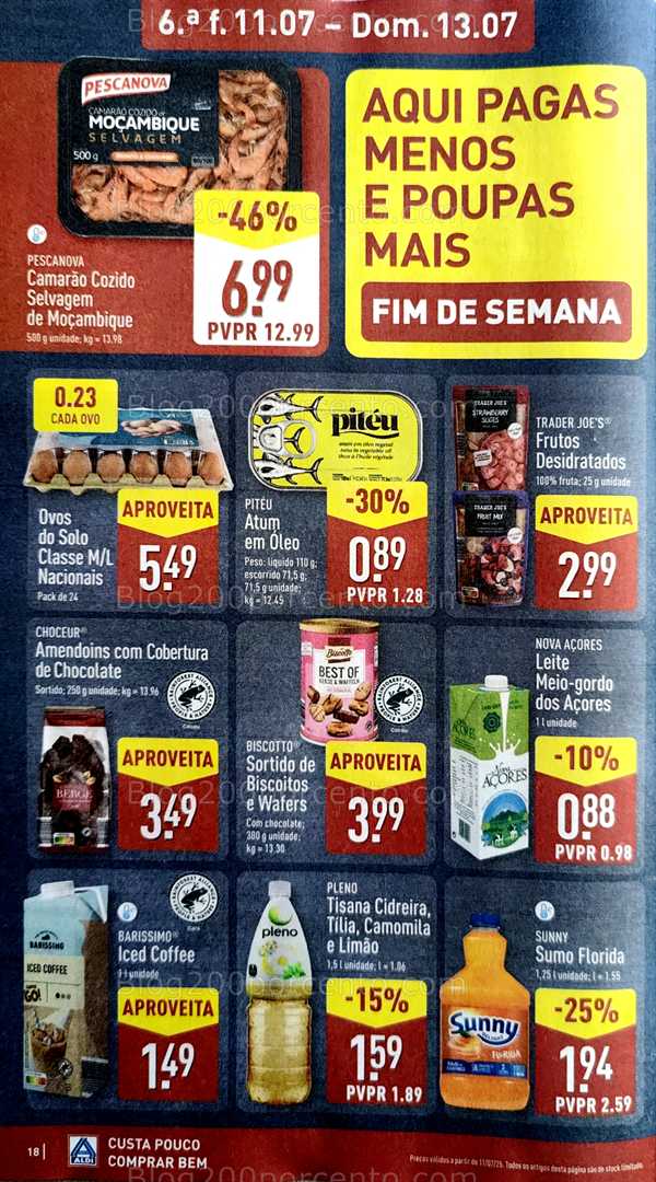 Antevisão Folheto ALDI Promoções de 7 a 13 julho all