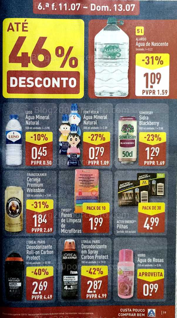 Antevisão Folheto ALDI Promoções de 7 a 13 julho all