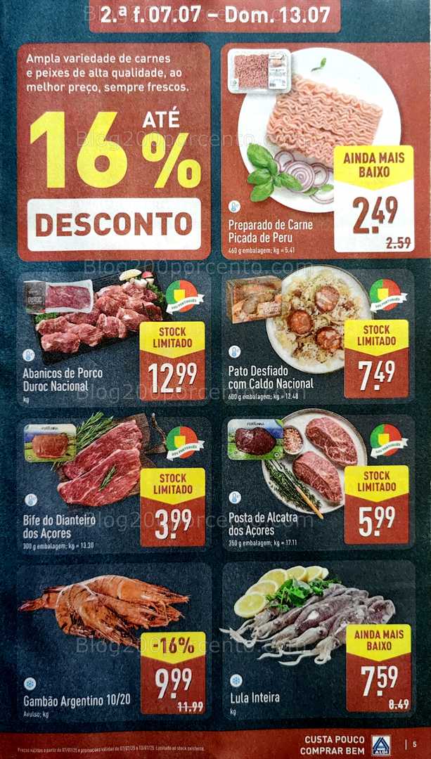Antevisão Folheto ALDI Promoções de 7 a 13 julho all