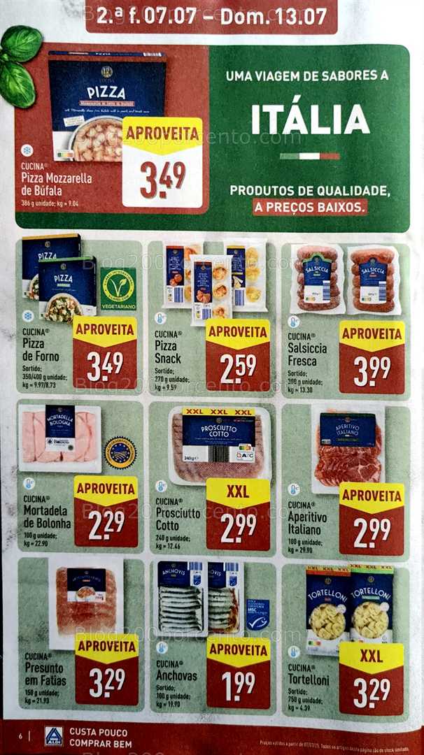 Antevisão Folheto ALDI Promoções de 7 a 13 julho all